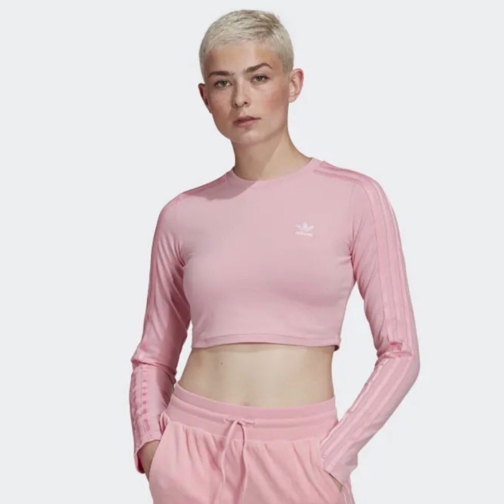 adidas Pink Crop Top
